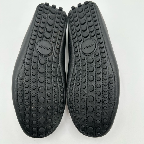 Gucci Horsebit Studded Leather Moccasin Driving Loafers Black - Picture 10 of 10